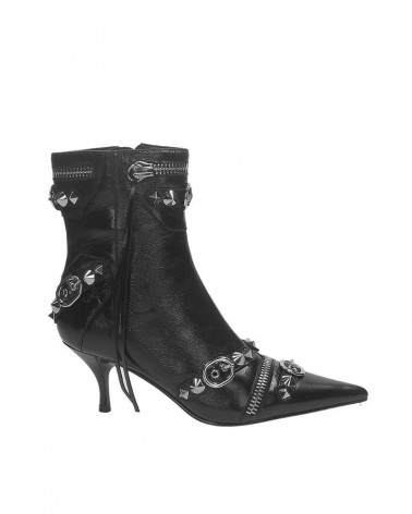 Jeffrey Campbell Stivaletto Donna ALT-ROCK Black Silver