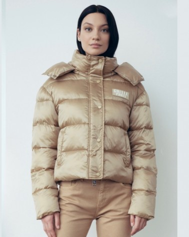 Gaelle Paris Piumino Donna GBDP18400 fit regular con cappuccio bottoni e patch
