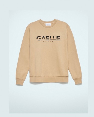 Gaelle Paris Felpa Donna GBDP18950 paricollo manica lunga con logo stampato