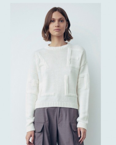 Gaelle Paris Pullover Donna GBDP19524 in maglieria con lettere in rilievo