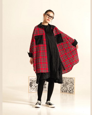 Wendykei Camicia over Donna 221656 in tessuto tartan