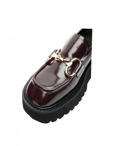 Jeffrey Campbell Mocassino Donna SKOOLED Dark Brown Box