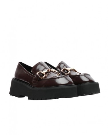 Jeffrey Campbell Mocassino Donna SKOOLED Dark Brown Box