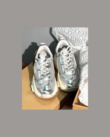 Steve Madden Sneaker Donna POSSESSION-E Silver Metallic