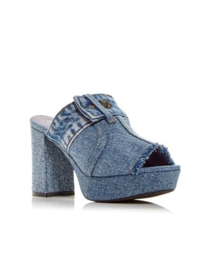 Jeffrey Campbell Sandalo Donna MAGDA-JN Blue Denim