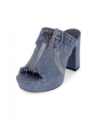 Jeffrey Campbell Sandalo Donna MAGDA-JN Blue Denim