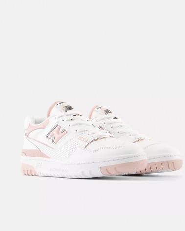 New Balance Sneaker Donna BBW550BP Lifestyle MTZ Leather/Textile/Other White