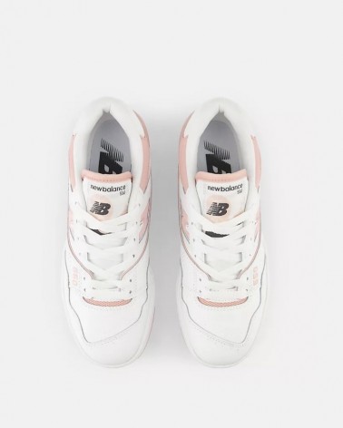 New Balance Sneaker Donna BBW550BP Lifestyle MTZ Leather/Textile/Other White