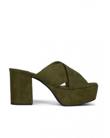 Jeffrey Campbell Sandalo Donna COERCE Olive Suede