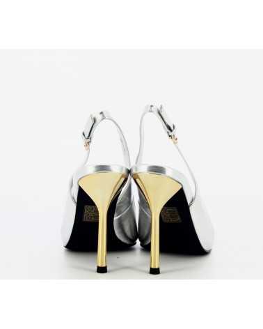 Jeffrey Campbell Décolleté Donna RIDDLER-MF Silver Metallic Gold