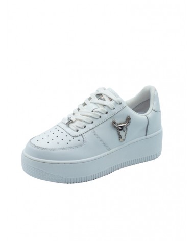 Windsor Smith Sneaker Donna RISK White/Silver Brave/Jewelled White