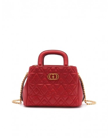 La Carrie Bag Stitch&Spun Silvie Sm. Shopper Leather Red