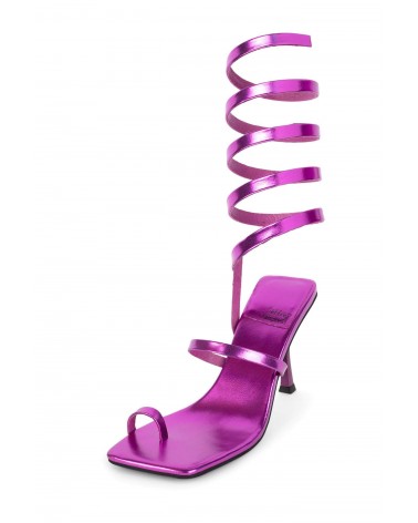 Jeffrey Campbell Sandalo Luzia Fuchsia Metallic PU