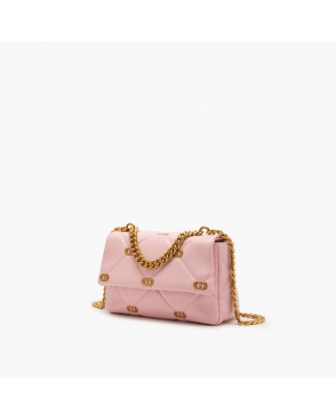 La Carrie Bag Stitch&Spun Logos med. Handbag Leather Pink