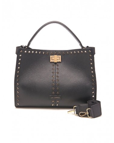 La Carrie Bag Frivolous M. Silvie Sm. Shopper Tumbled Leather Black