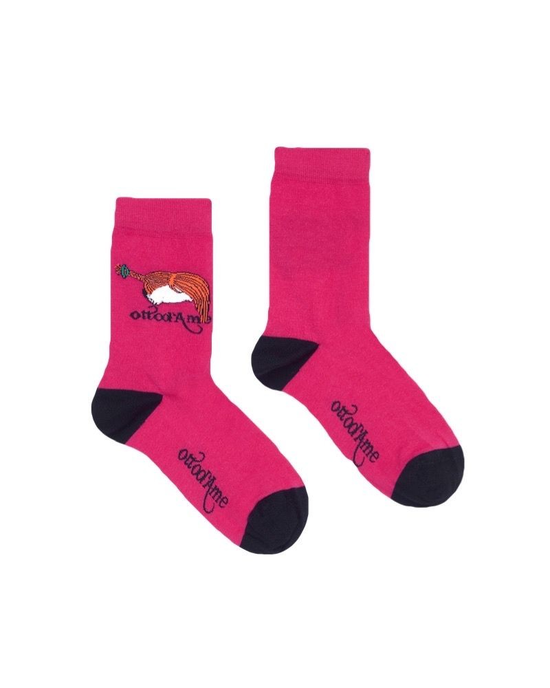 Ottod'Ame SCKDY4056 Calzini Donna Fuxia