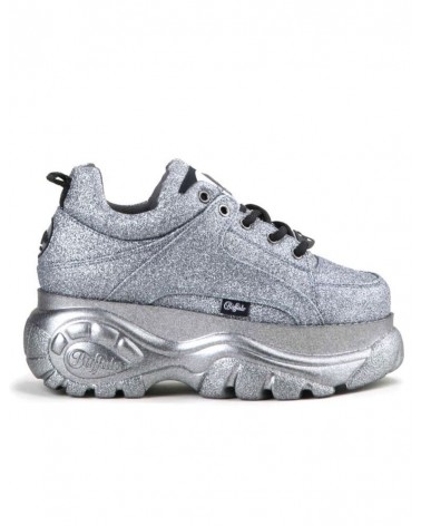 Buffalo London 1339-14 Scarpa Donna Pewter Glitter