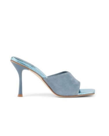 Jeffrey Campbell Utopic Sandali Donna Suede Metallic Baby Blue