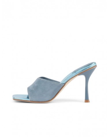 Jeffrey Campbell Utopic Sandali Donna Suede Metallic Baby Blue