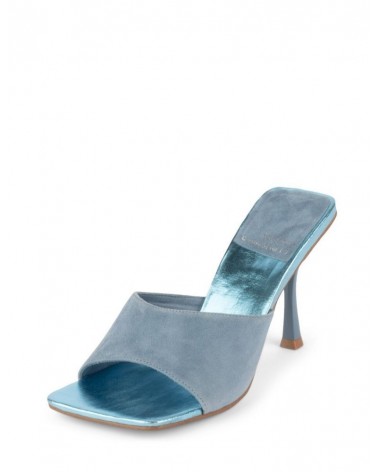Jeffrey Campbell Utopic Sandali Donna Suede Metallic Baby Blue