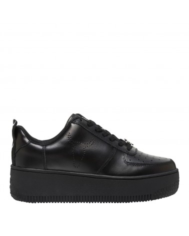 Windsor Smith Sneaker Racerr Leather Black/Black sole