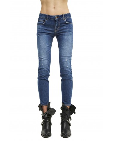 Aniye By Jeans Donna 181386 Destroy Medium Blue