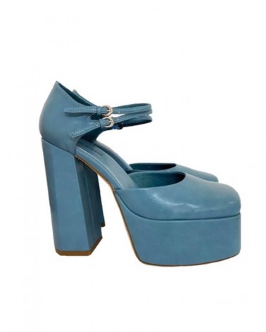 Jeffrey Campbell Mary Jane Donna Leila Patent Blue