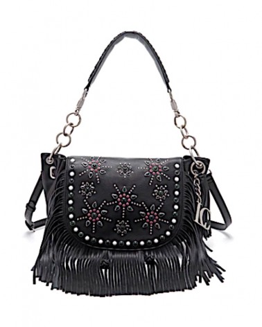 La Carrie Bag Fringes Star Large Shopper Synthetic Black