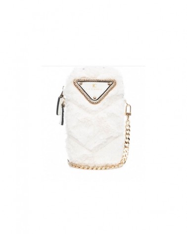 La Carrie Bag Fur Mobile Bag Synthetic White