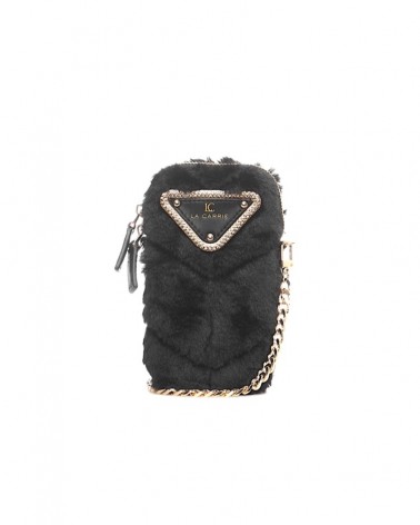 La Carrie Bag Fur Mobile Bag Synthetic Black