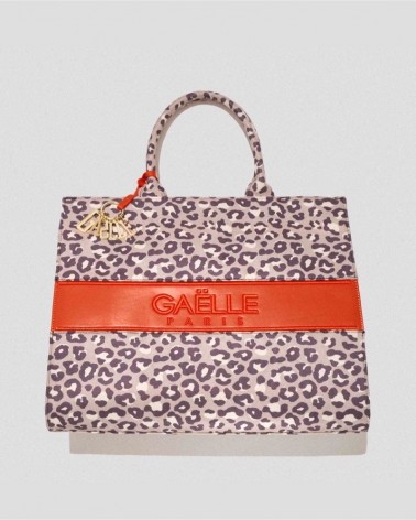Gaelle Paris Regular Shopper GBADP3864 tribale in stampa e banda logata Arancio
