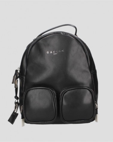 Gaelle Paris Backpack GBDAP3615 in ecopelle con logo Nero
