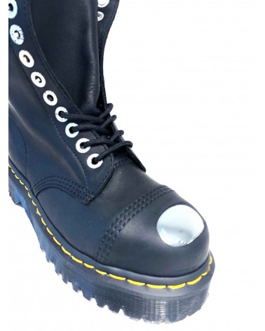 Dr. Martens 8761 BXB Toe Cap Anfibio Donna in Pelle Unisex Black Luxor