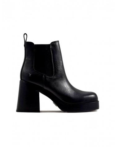 Windsor Smith Notorious Stivali in Pelle Donna Black Lisbon Lea Black