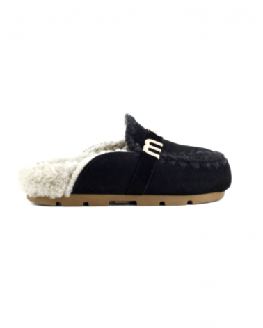 Mou Winter Bio Slide logo Blk/Blk