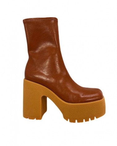 Jeffrey Campbell Stivaletto Donna Refresh-L PU Tan Honey