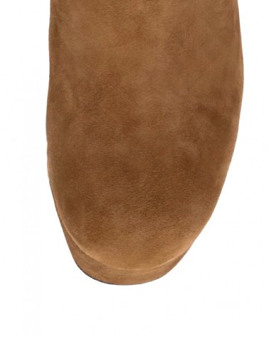 Jeffrey Campbell Stivaletto Donna Brat-Z Suede Tan