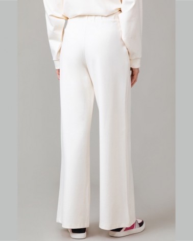 Gaelle Paris Pantalone vita alta Donna GBDP14007 in punto Milano con placchetta Off White