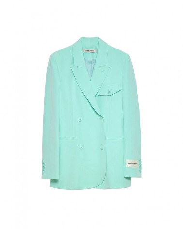 Hinnominate Giacca doppiopetto morbida e etk personalizzata Donna HNW813 Verde menta