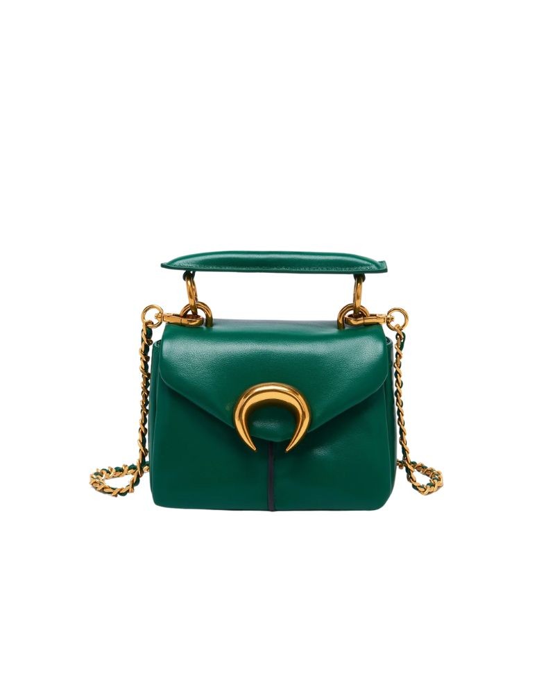 La Carrie Bag 131M-TT-625-SYN Mailbox Mini Shoulder Bag Synthetic Green