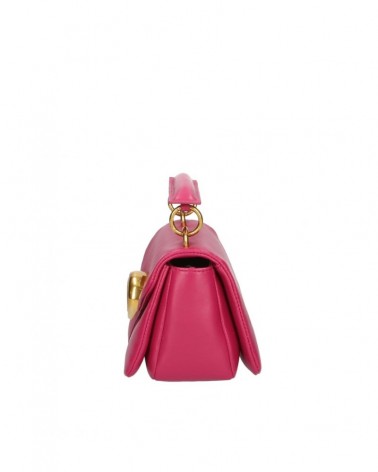La Carrie Bag 131M-TT-625-SYN Mailbox Mini Shoulder Bag Synthetic Cherry