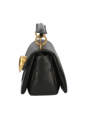 La Carrie Bag 131M-TB-620-SYN Mailbox Shoulder Bag Synthetic Black