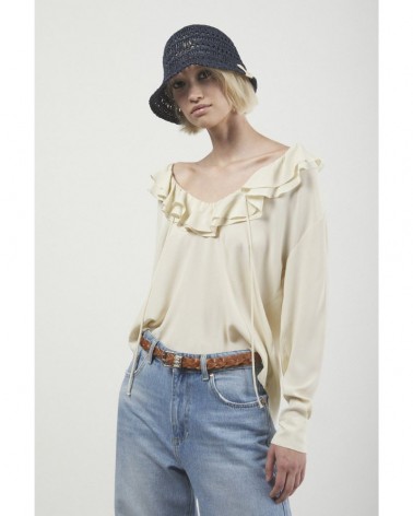 Ottod'Ame Camicia Donna DC4785 Vaniglia
