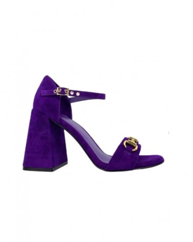 Jeffrey Campbell Sandalo Donna POP-STAR-B Purple Gold Suede