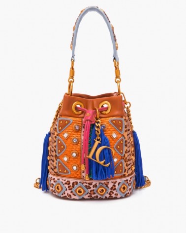 La Carrie Bag 131M-EM-504-SRH Ficus Bucket Synth./Raf/Horse Multicolor