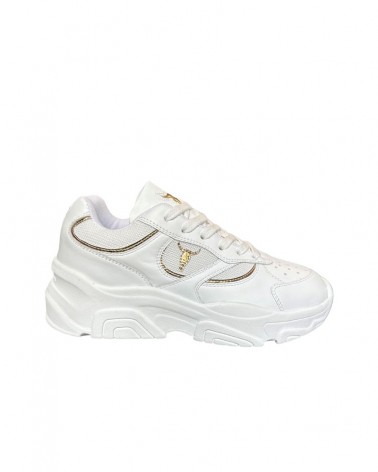 Windsor Smith Sneaker Donna Ghosted White Gold