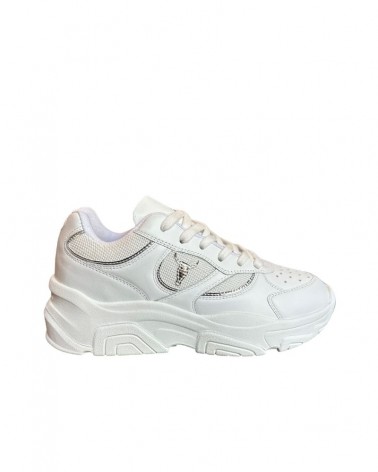 Windsor Smith Sneaker Donna Ghosted White Silver